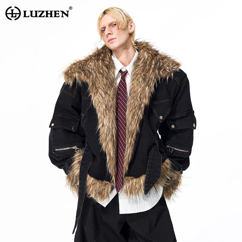 Winter Clothing Clearance - LUZHEN Fashion Personalized Faux Fur Splicing