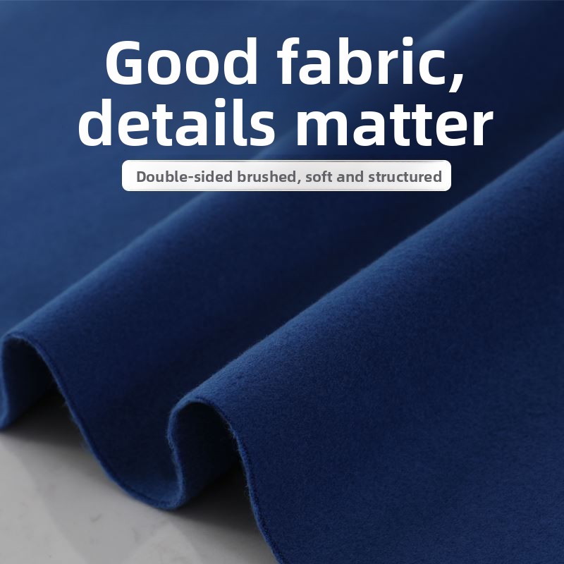 Winter Clothing Europe - Thickened Double-Sided Flocking Woolen Fabric for