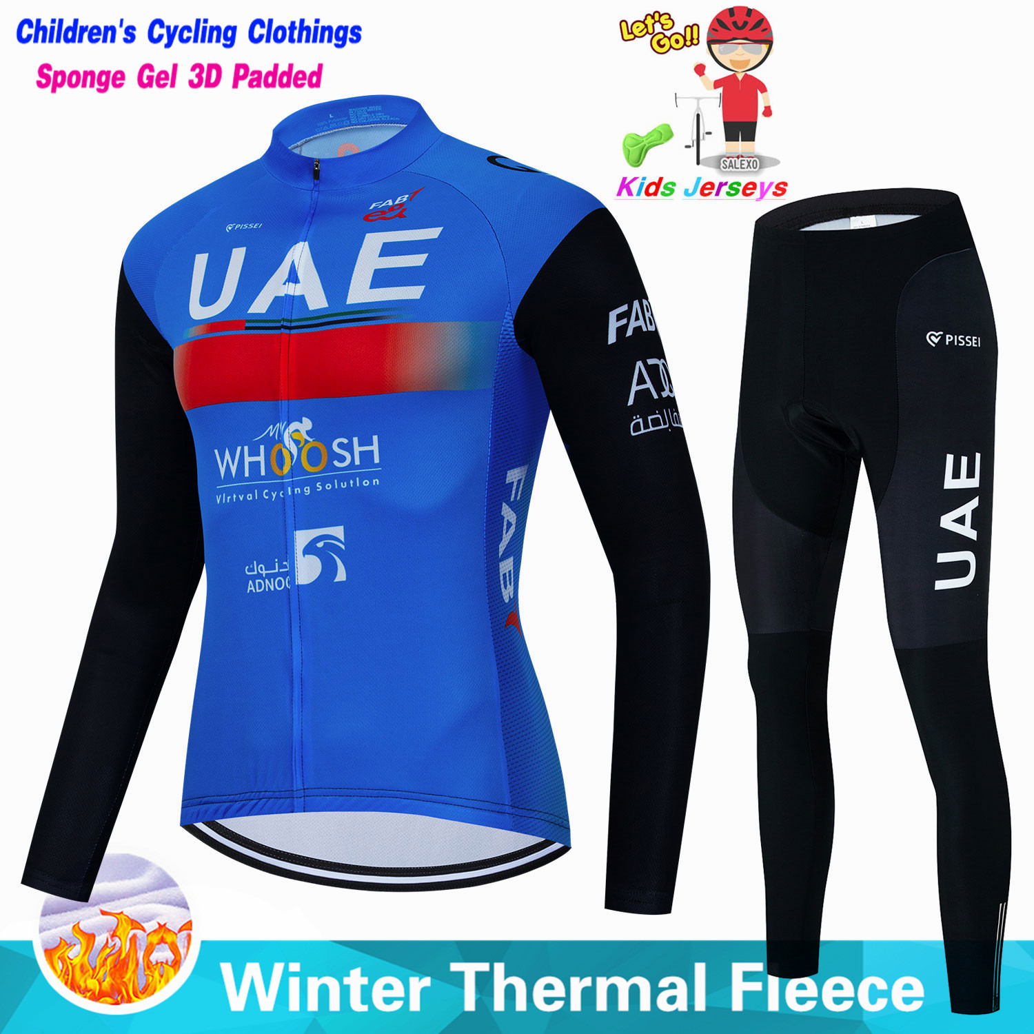 Uae Kids Winter Fleece Cycling - Winter Clothing Kids Sale recension och pris