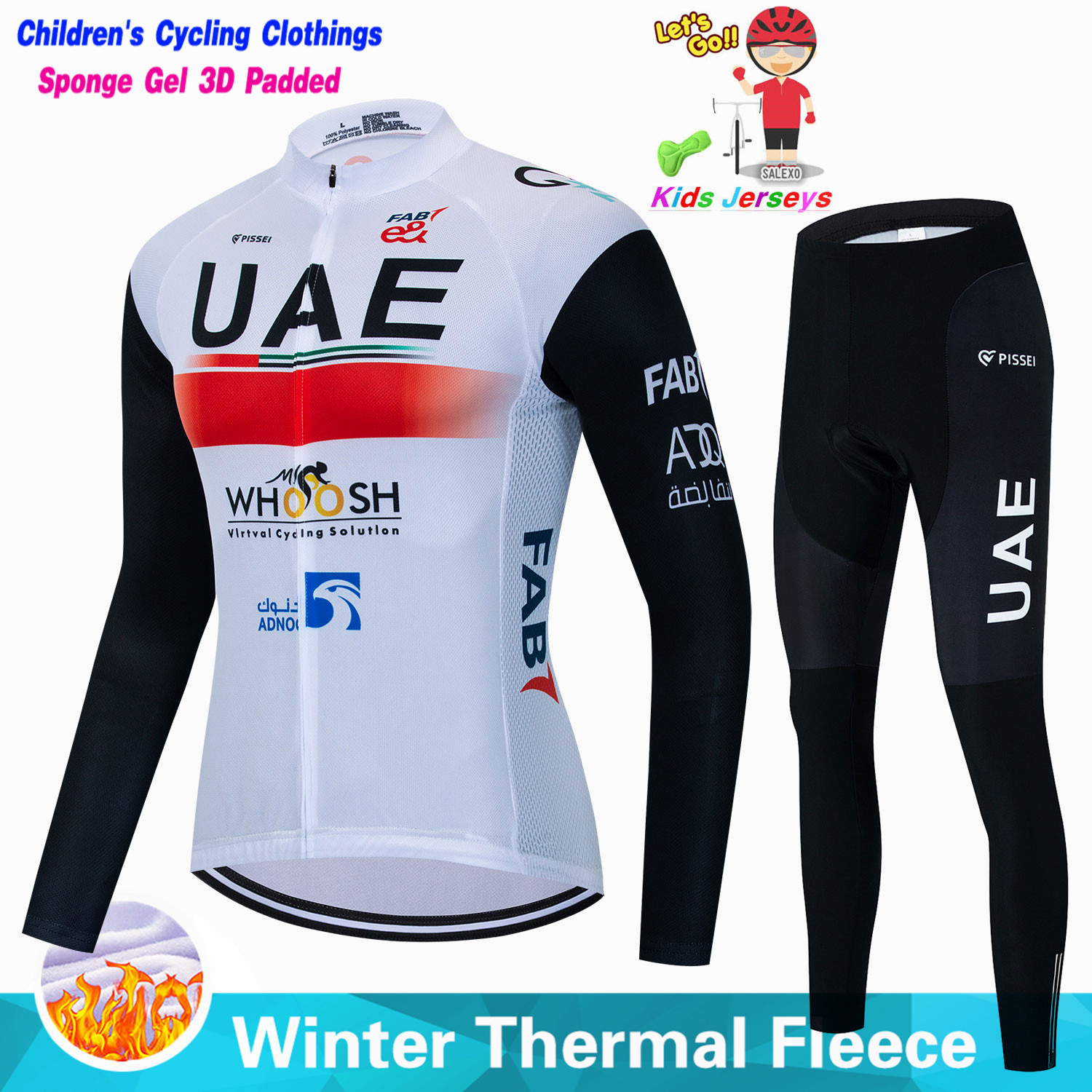 Uae Kids Winter Fleece Cycling - Winter Clothing Kids Sale recension och pris