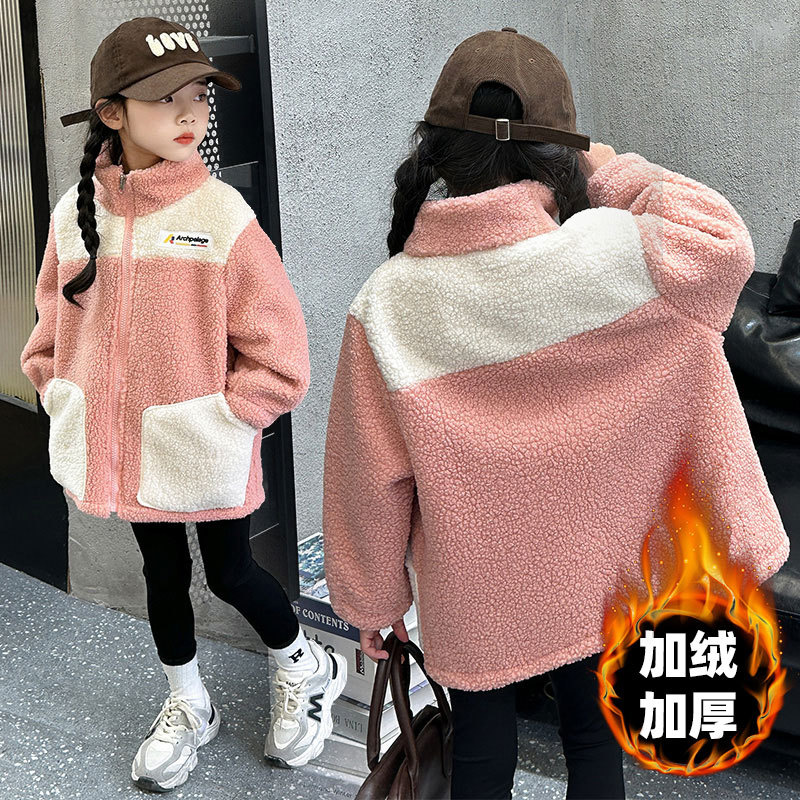 Girls' Lamb Wool Jackets Autum - Winter Clothing Kids recension och pris