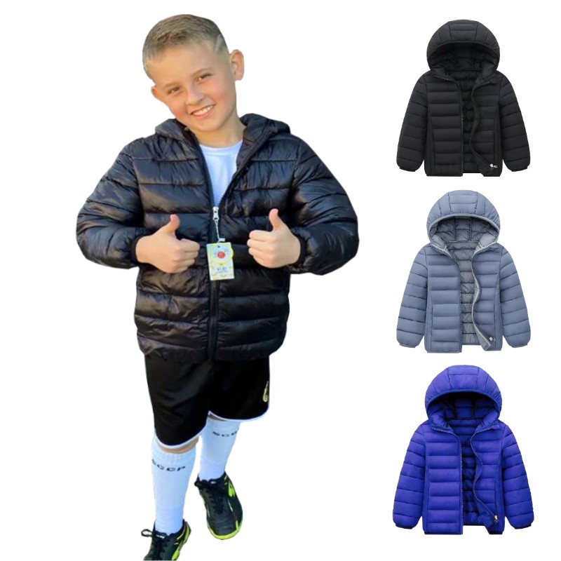 Hooded Lightweight Down Jacket - Winter Clothing Kids recension och pris