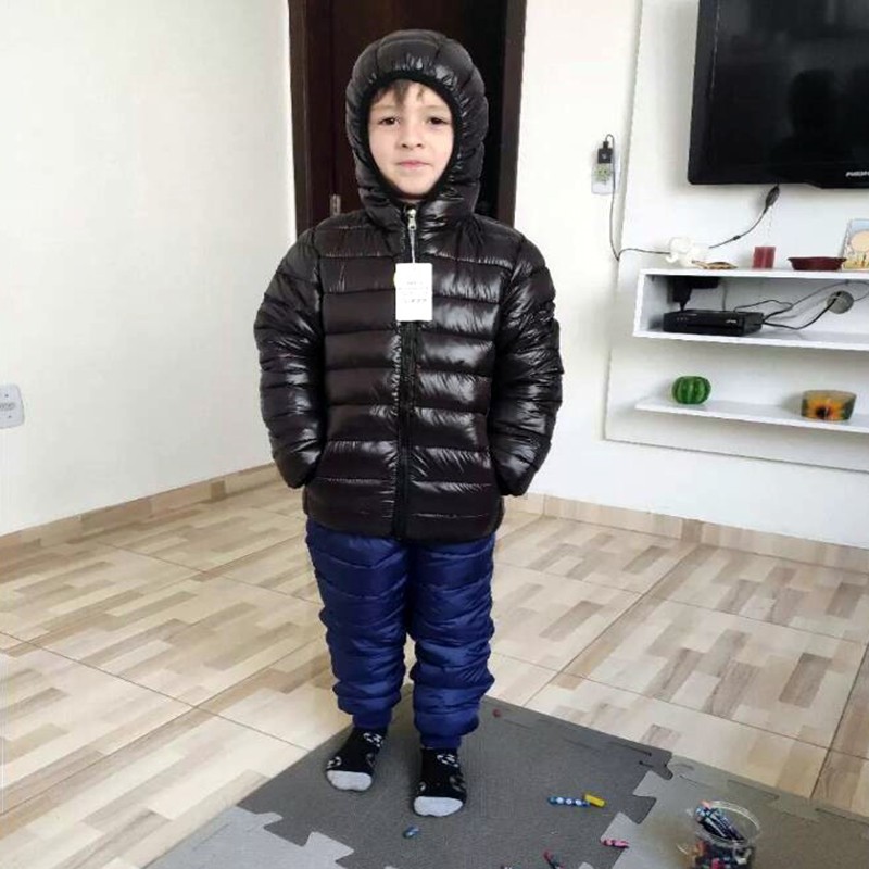 Hooded Lightweight Down Jacket - Winter Clothing Kids recension och pris