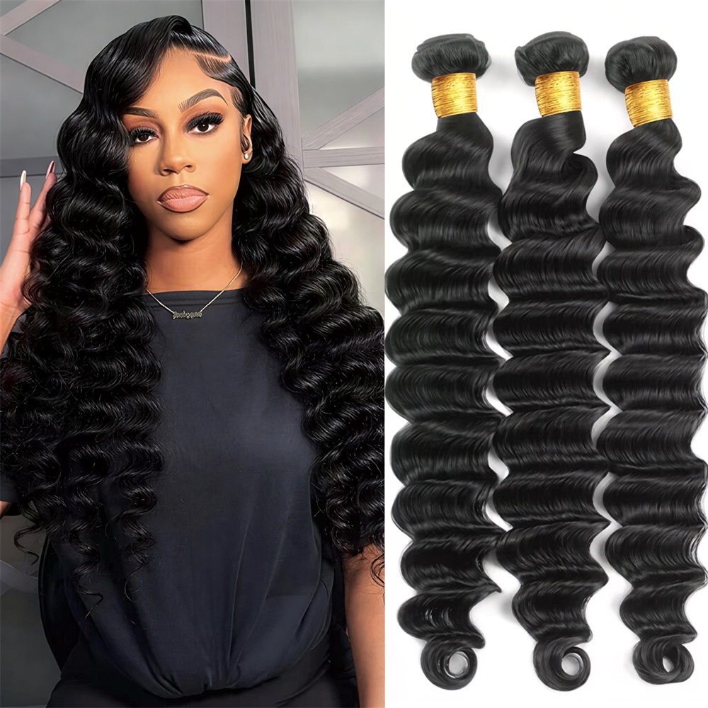 12A Human Hair Bundles Loose D - Winter Clothing Bundle recension och pris
