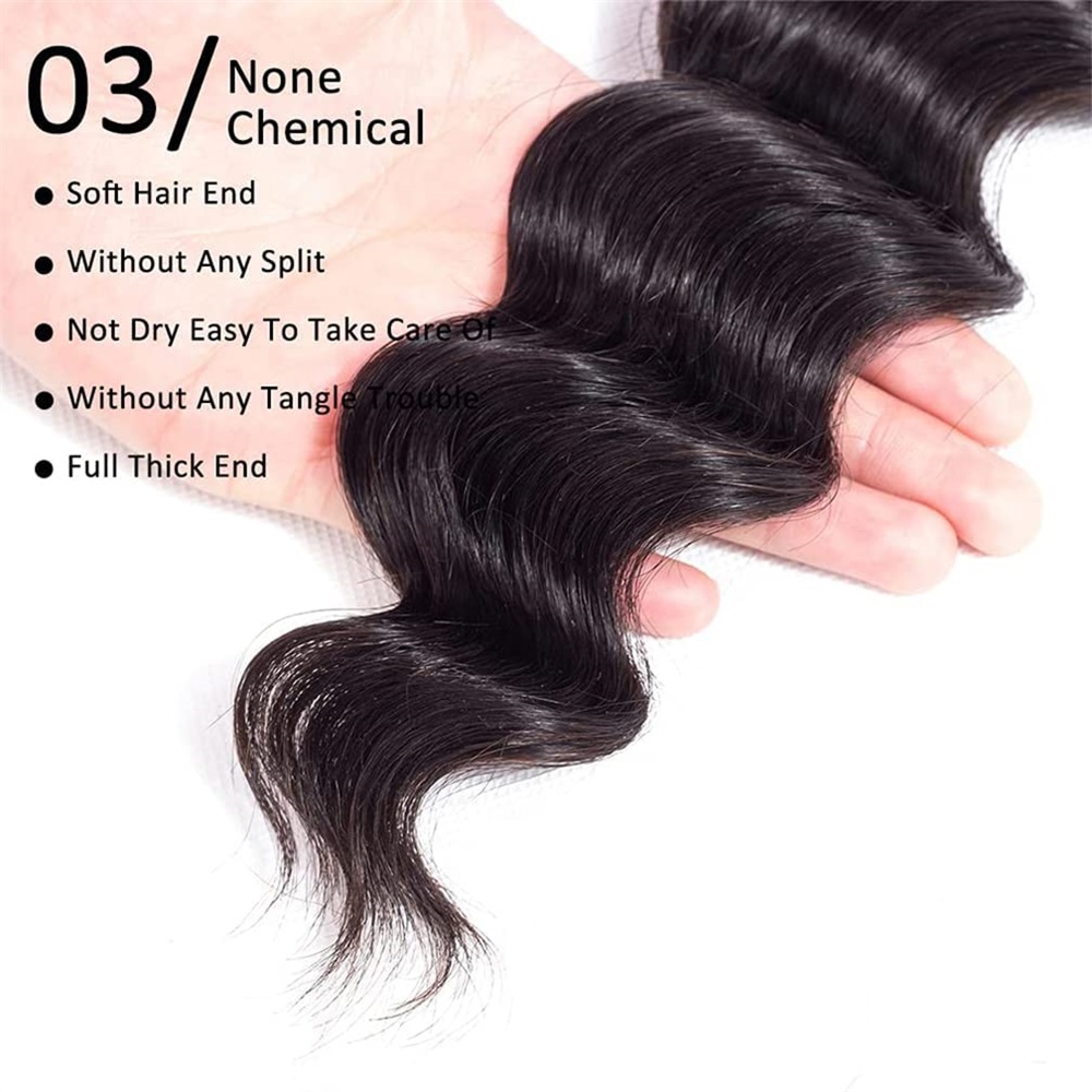 12A Human Hair Bundles Loose D - Winter Clothing Bundle recension och pris