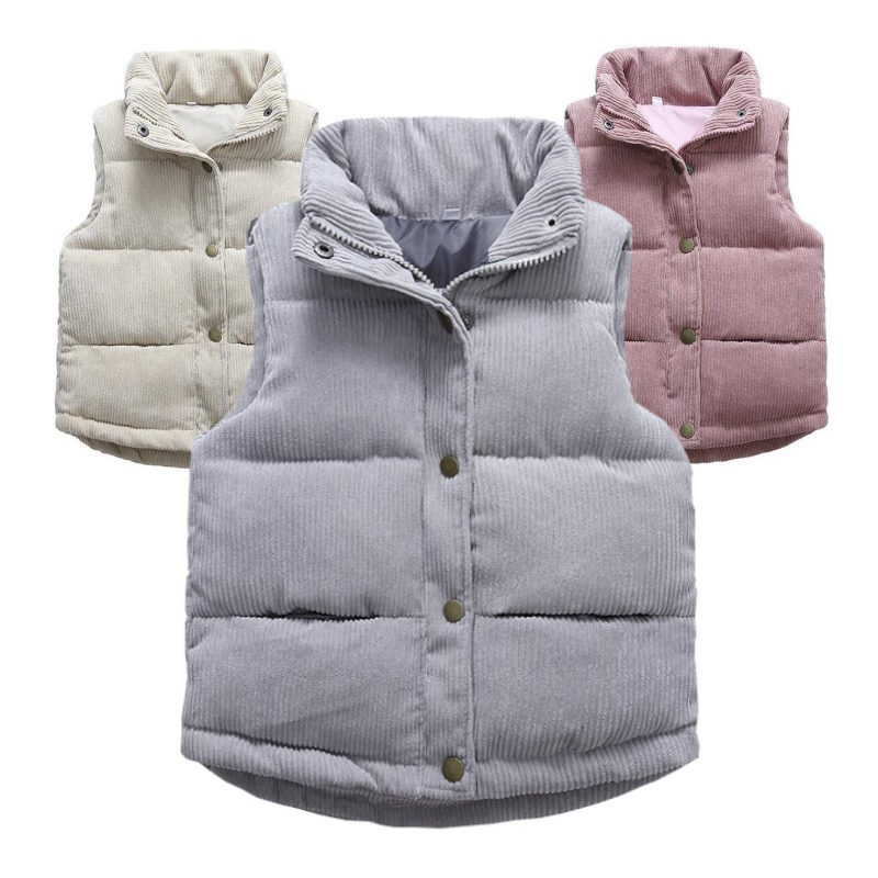 Kids Boys Girls Corduroy Vests - Winter Clothing Kids recension och pris