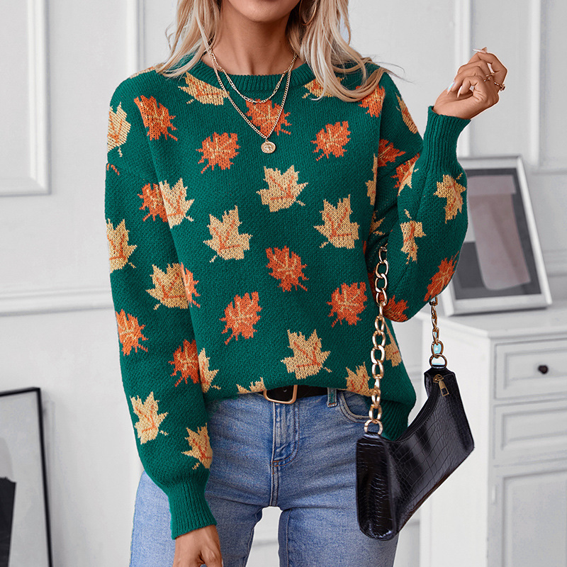Autumn Winter Sweater Maple Le - Winter Clothing Europe recension och pris