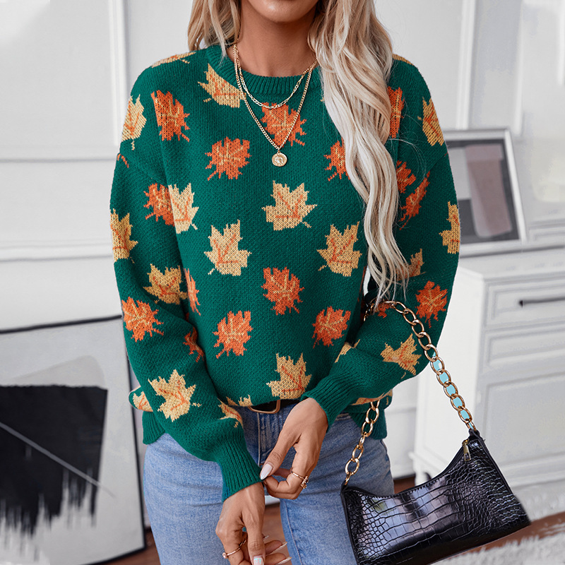 Autumn Winter Sweater Maple Le - Winter Clothing Europe recension och pris