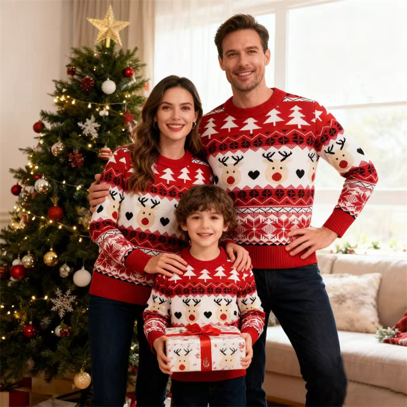 Christmas Family Sweaters Pare - Winter Clothing Kids recension och pris