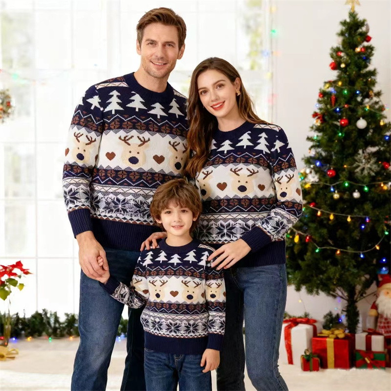 Christmas Family Sweaters Pare - Winter Clothing Kids recension och pris