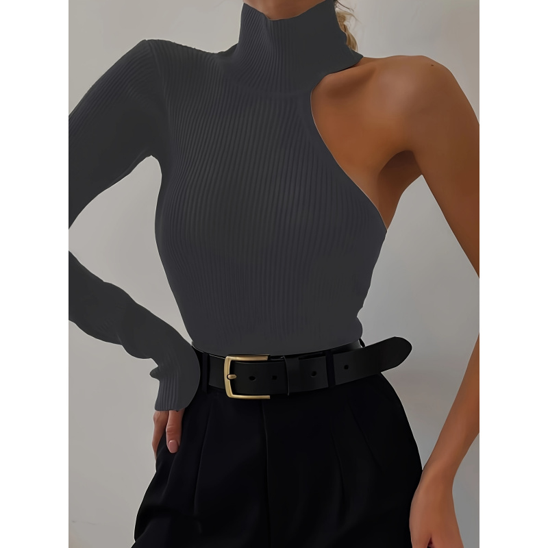 Solid Asymmetric One Shoulder  - Winter Clothing Women'S recension och pris