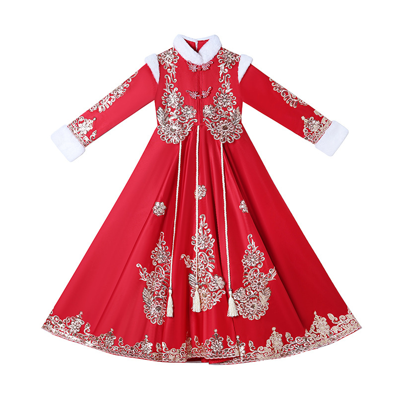 Girls Red Chinese New Year Clo - Winter Clothing Kids recension och pris