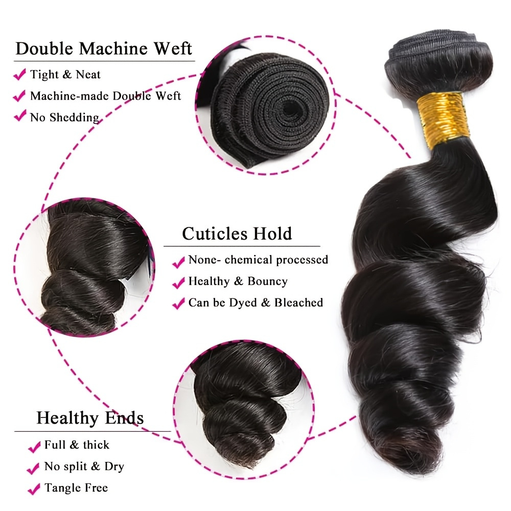 34 36 38 40 Inch Loose Wave Bu - Winter Clothing Bundle recension och pris